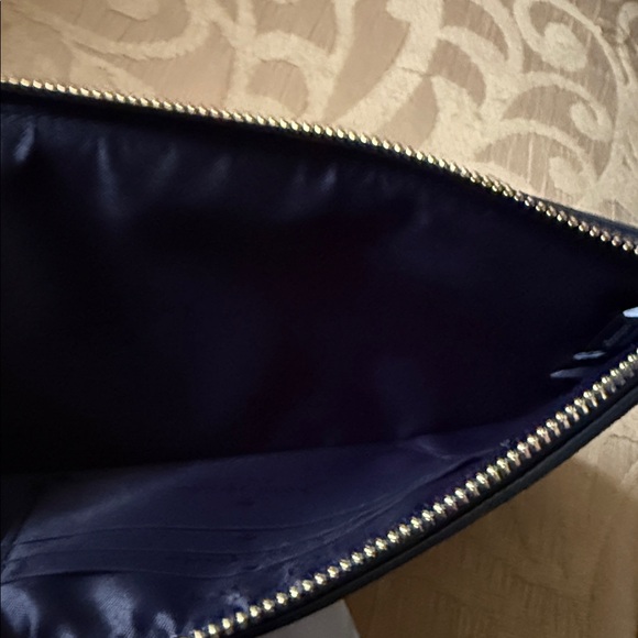 Kate Spade Lucy Vase Floral Medium L Zip Wristlet in blue multi saffiano PVC NWT - Picture 6 of 16